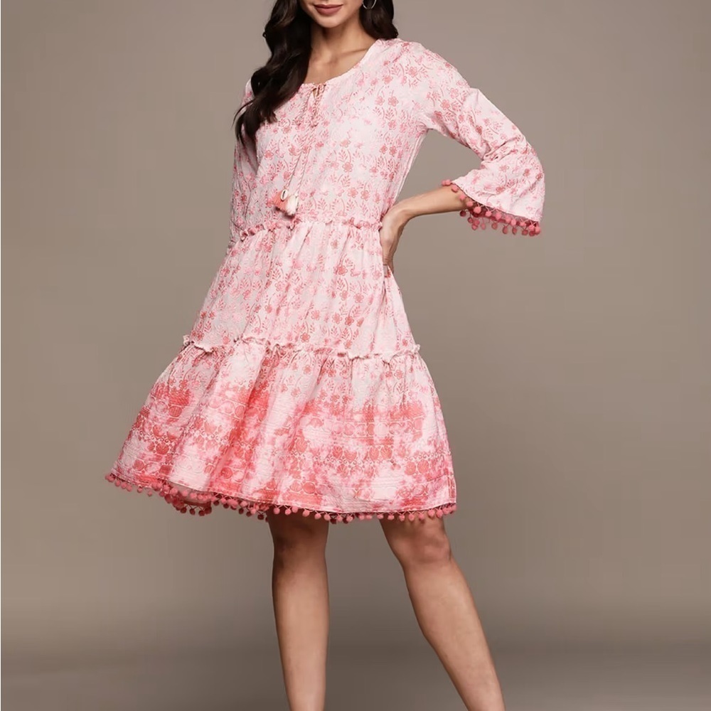 Beautiful embroidered boho dress size S